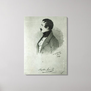 Portrait von Napoleon III. als junger Mann, 1839 Leinwanddruck