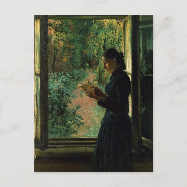 Portrait von Natalia Petrunkevitsin, 1893 Postkarte (Vorderseite)