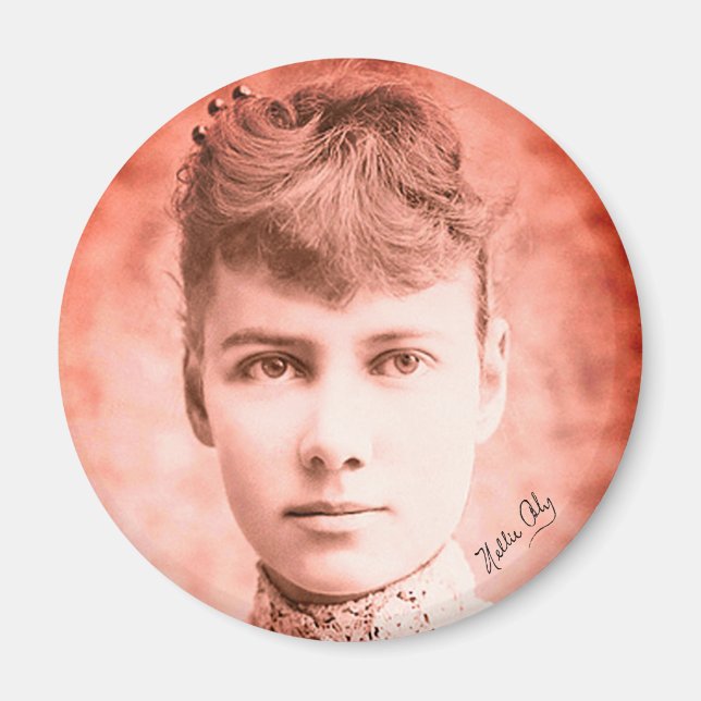 Portrait von Nellie Bly Magnet (Vorne)