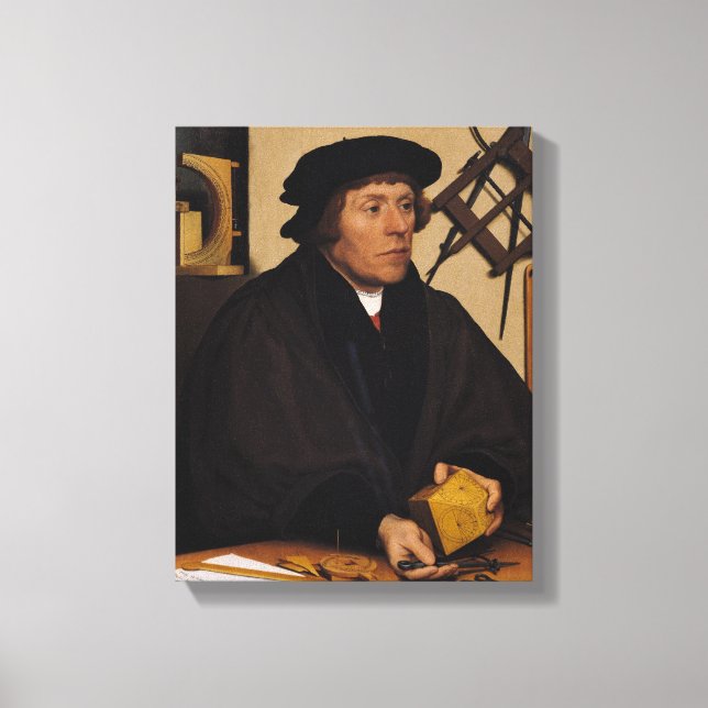 Portrait von Nicholas Kratzer 1528 Leinwanddruck (Vorderseite)
