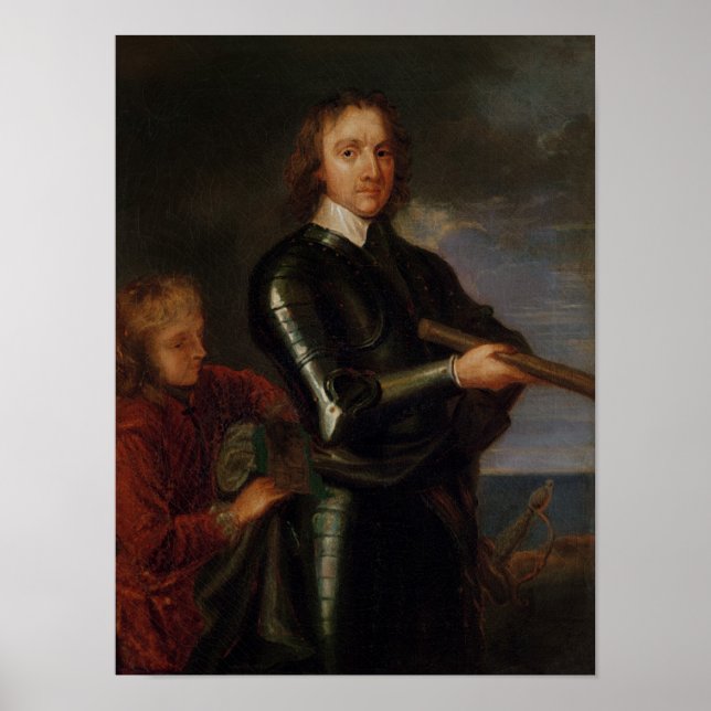 Portrait von Oliver Cromwell Poster (Vorne)