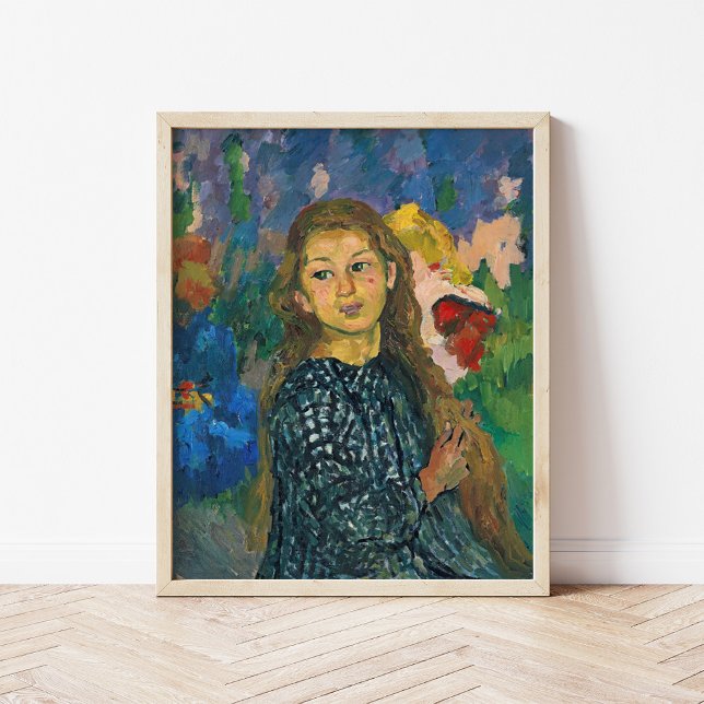 Portrait von Ottilia | Giovanni Giacometti Poster (Von Creator hochgeladen)