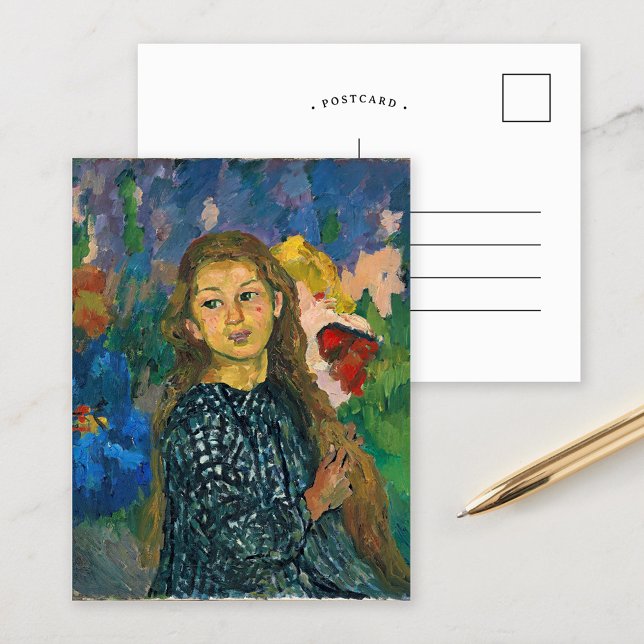Portrait von Ottilia | Giovanni Giacometti Postkarte (Von Creator hochgeladen)