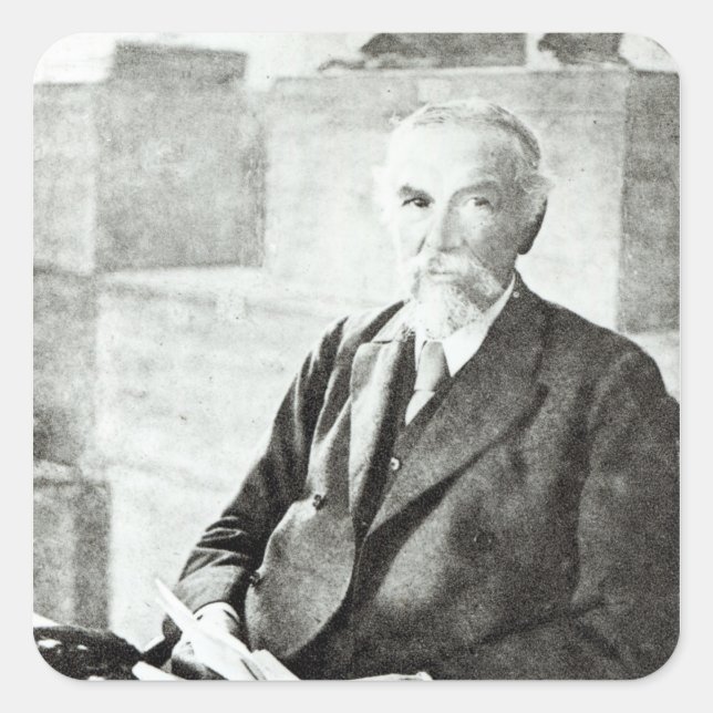 Portrait von P. L. Sclater, Quadratischer Aufkleber (Vorderseite)