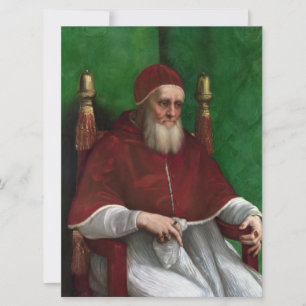 Portrait von Papst Julius II (von Raphael) Karte