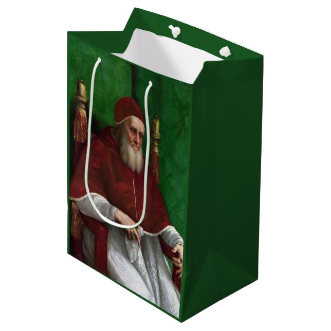 Portrait von Papst Julius II (von Raphael) Mittlere Geschenktüte (Vorderseite Schrägansicht)
