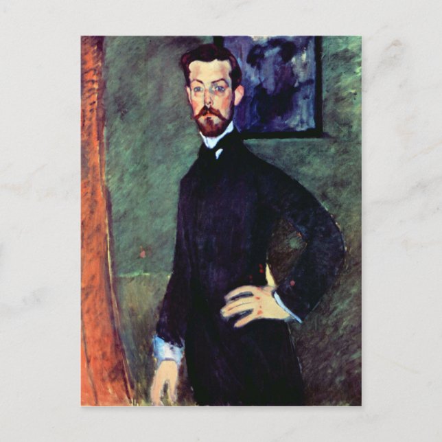 Portrait von Paul Alexanders von Modigliani Postkarte (Vorderseite)