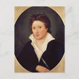 Portrait von Percy Bysshe Shelley, 1819 Postkarte