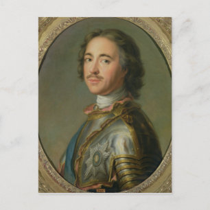 Portrait von Peter dem Großen Postkarte