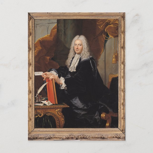 Portrait von Philibert Orry Postkarte (Vorderseite)