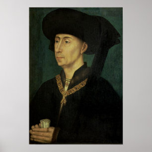 Portrait von Philip dem guten Herzog von Burgund Poster