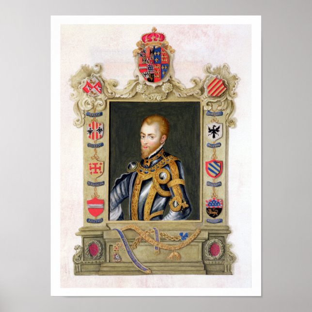 Portrait von Philip II König von Spanien (1527-199 Poster (Vorne)