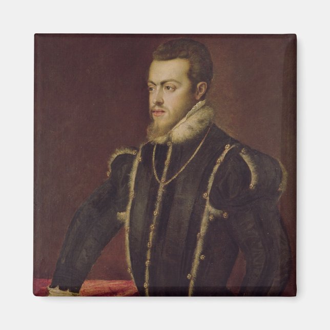 Portrait von Philip II von Spanien Magnet (Vorne)