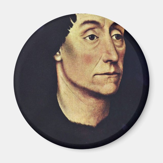 Portrait von Pierre de Beffremont von Weyden Rogie Magnet (Vorne)