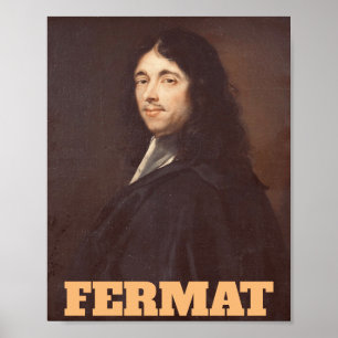 Portrait von Pierre de Fermat Poster