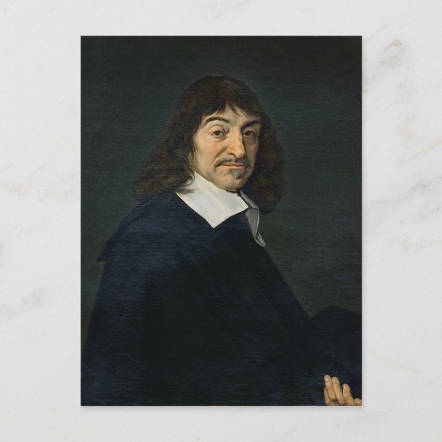 Portrait von Rene Descartes c.1649 Postkarte (Vorderseite)