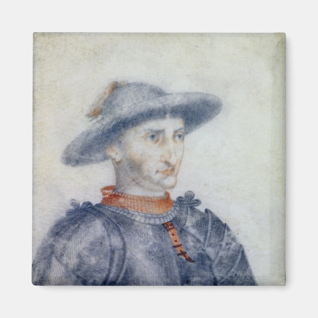 Portrait von Rene I Duke von Anjou Magnet (Vorne)