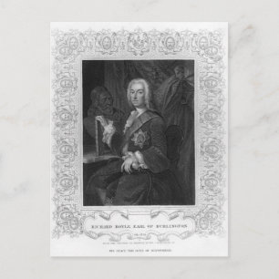 Portrait von Richard Boyle, Earl of Burlington Postkarte