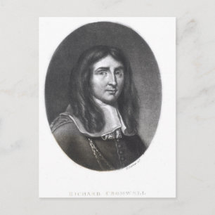 Portrait von Richard Cromwell Postkarte