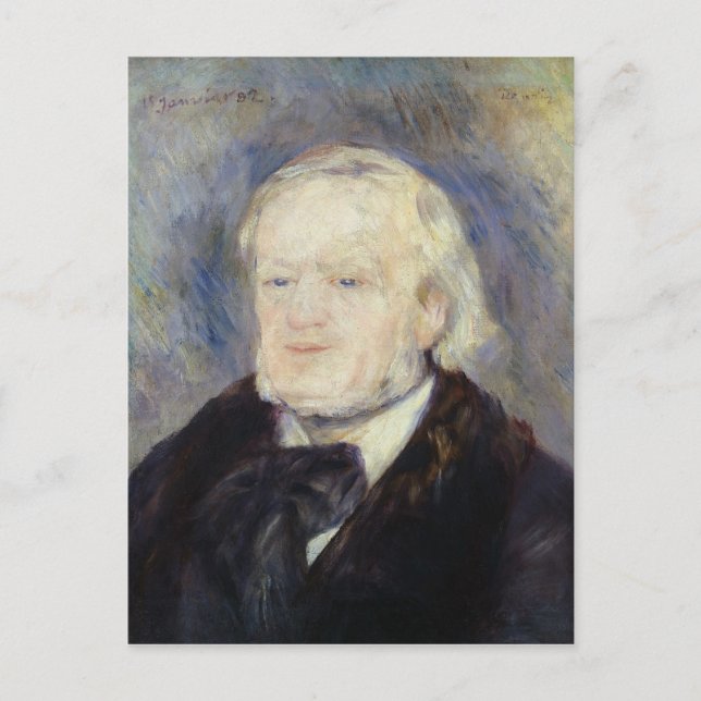 Portrait von Richard Wagner 1882 Postkarte (Vorderseite)