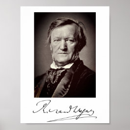 Portrait von Richard Wagner Poster