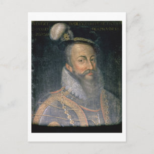 Portrait von Robert Dudley (1532-88) Earl of Leice Postkarte