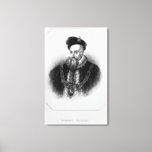 Portrait von Robert Dudley, 1. Earl of Leinwanddruck