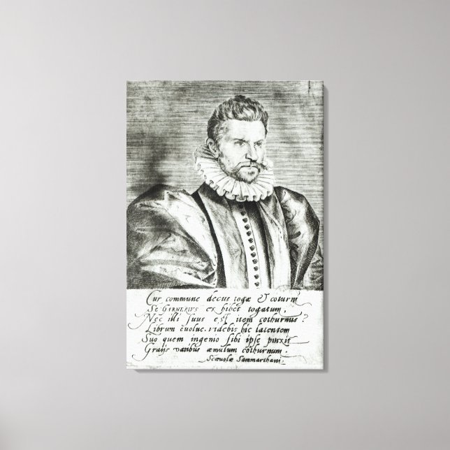 Portrait von Robert Garnier Leinwanddruck (Vorderseite)