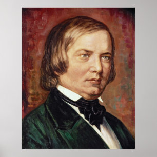 Portrait von Robert Schumann Poster