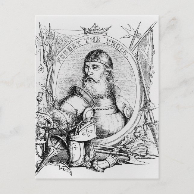 Portrait von Robert the Bruce Postkarte (Vorderseite)