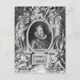 Portrait von Rudolph II Postkarte