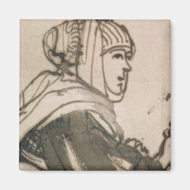 Portrait von Saskia, 1634 Magnet (Vorne)