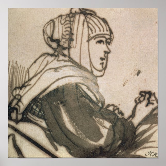 Portrait von Saskia, 1634 Poster (Vorne)