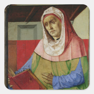 Portrait von Seneca c.1475 Quadratischer Aufkleber