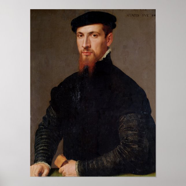 Portrait von Simon Renard 1553 Poster (Vorne)