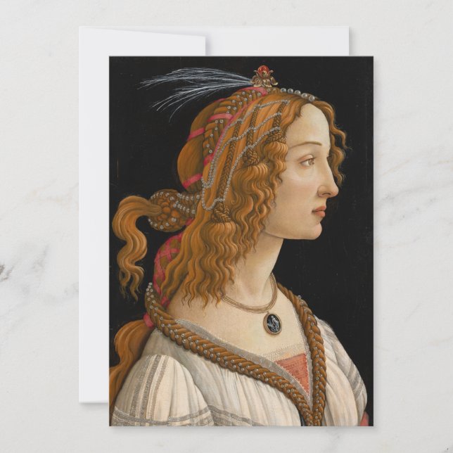 Portrait von Simonetta Vespucci | Botticelli (Vorderseite)