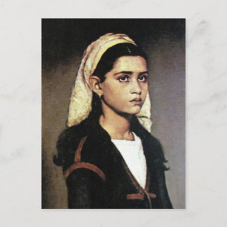 Portrait von Sinti und Roma Girl Postkarte
