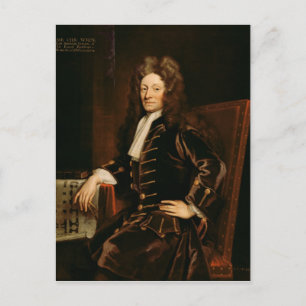 Portrait von Sir Christopher Wren 1711 Postkarte