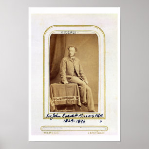 Portrait von Sir John Everett Millais (1829-1896) Poster
