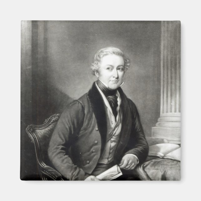Portrait von Sir Robert Peel Magnet (Vorne)