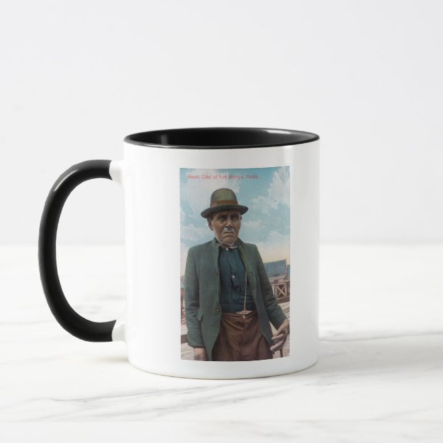 Portrait von Siwash, Chef von Fort Wrangle Tasse (Links)
