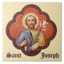 Portrait von St. Joseph in einer Oktofolie (TF 02)