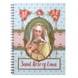 Portrait von St. Rose, vergewaltigt mit Rose (M 02 Notizblock