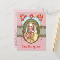 Portrait von St. Rose, vergewaltigt mit Rose (M 02