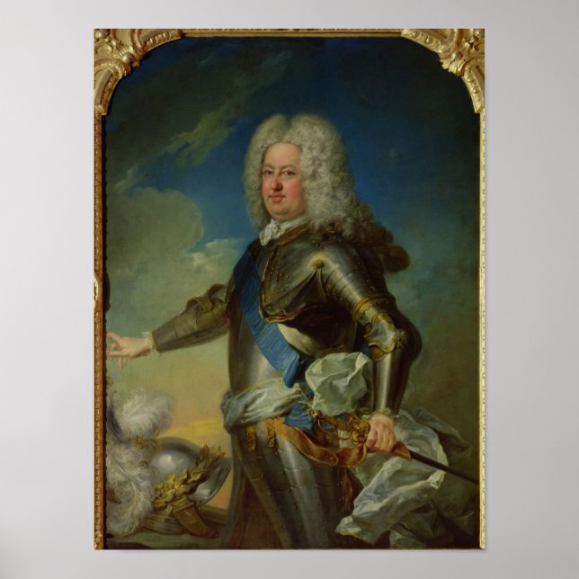 Portrait von Stanislas Lesczinski King of Poland Poster (Vorne)