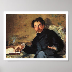 Portrait von Stéphane Mallarmé, 1876 Poster