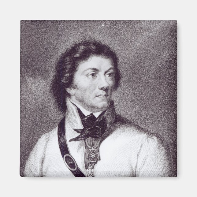 Portrait von Tadeusz Kosciuszko Magnet (Vorne)