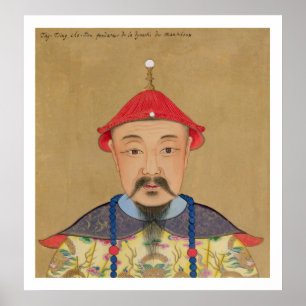 Portrait von T'ai T'sin Che-Tsou (1638-61) Poster