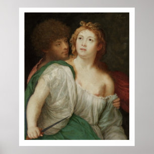 Portrait von Tarquin und Lucretia Poster