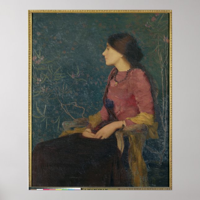 Portrait von Thadee-Caroline Jacquet Poster (Vorne)